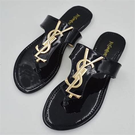 ysl sandal shoes|ysl flat sandals women.